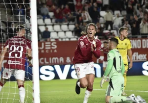 Pedro Benito celebra un gol. FOTO: Javier Carrión