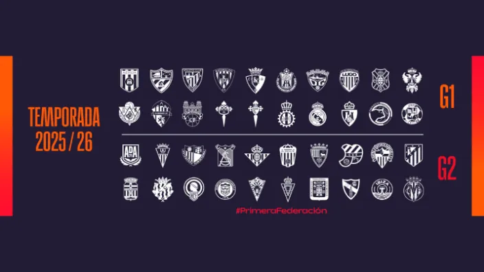 Participantes temporada 2025/26. Via: RFEF