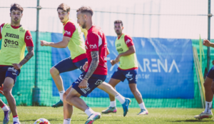 Entrenamiento en Pinatar Arena. FOTO: Real Murcia