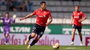 Arroyo ante el Racing de Ferrol. FOTO: Osasuna Promesas